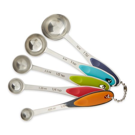 RSVP INTERNATIONAL Measuring Spoon - Color Handle, 5PK CSPN-5